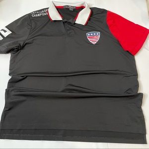 Polo Ralph Lauren black collar golf shirt
